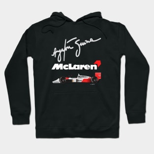 Ayrton Senna's McLaren Honda MP4/4 Illustration Hoodie